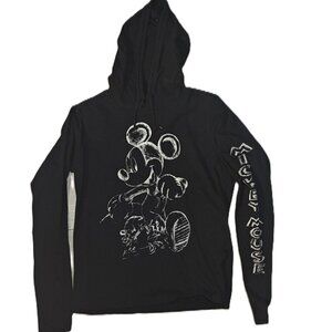 🐭 Disney Mickey Mouse Black Hoodie – Graphic Pullover